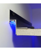 Алюминиевый профиль для теневого шва 15 мм LED - АПТШ 15 LED Черный 3,0 м фото №5
