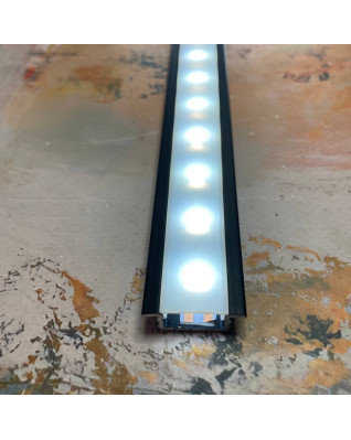 Профиль для светодиодной ленты Adel-Black LED 21*7,2 черный 1,0 м фото