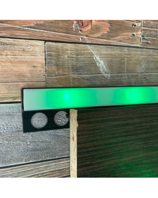 Led профиль с боковой подсветкой алюминиевый для плитки и гипсокартона "Fiona" LED 35*13 черный 3,0 м фото