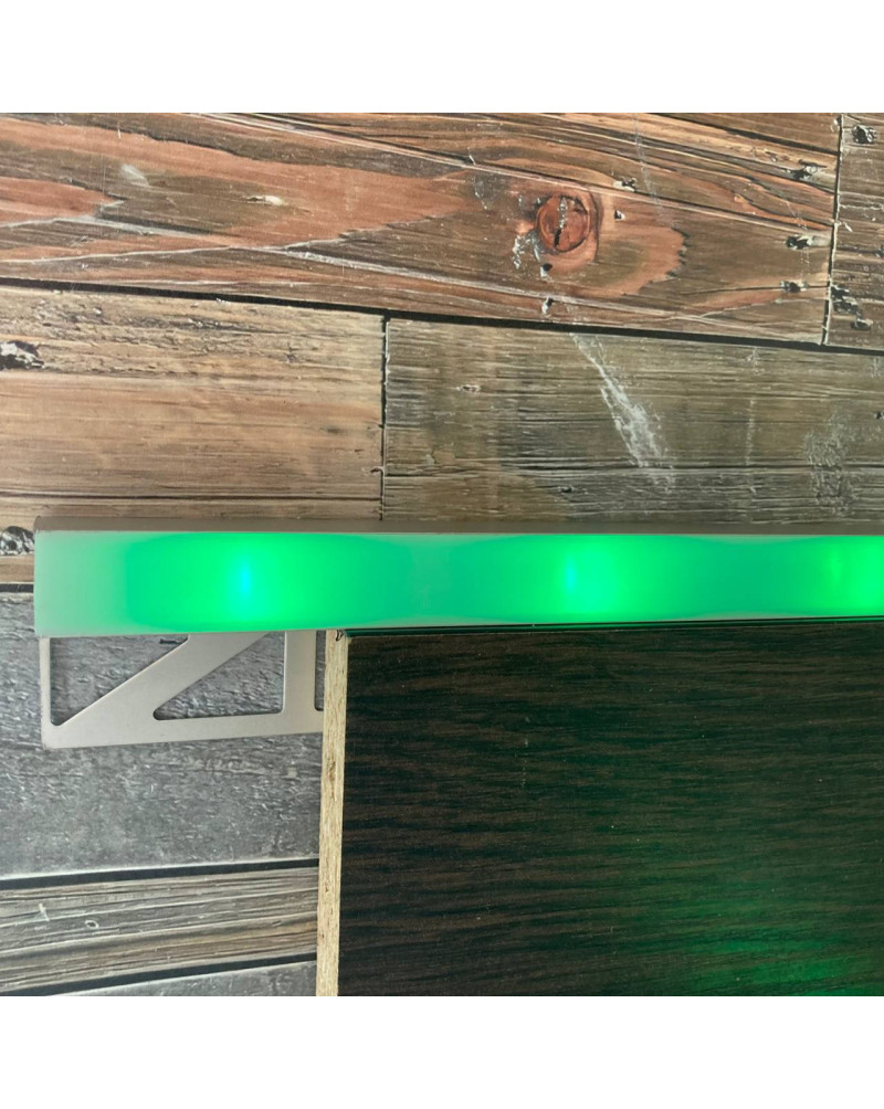 Led профіль алюмінієвий з боковим підсвічуванням для плитки та гіпсокартону "Fiona" LED 35*13 срібло 3,0 м фото