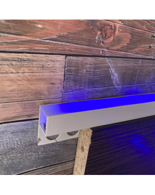 Led профиль алюминиевый для плитки и гипсокартона "Pina colada" LED 35*15 белый матовый 3,0 м фото