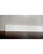 Алюминиевый плинтус прямоугольный 80 мм Best Deal 1/80 Белый, 2,5 м.  фото №3